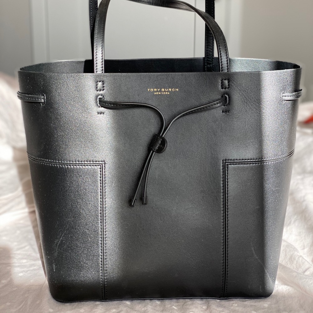 Used Tory Burch Block T Drawstring Tote